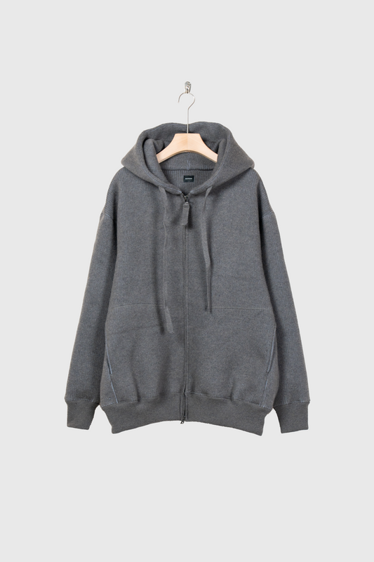 WOOL SWEAT ZIP HOODIE