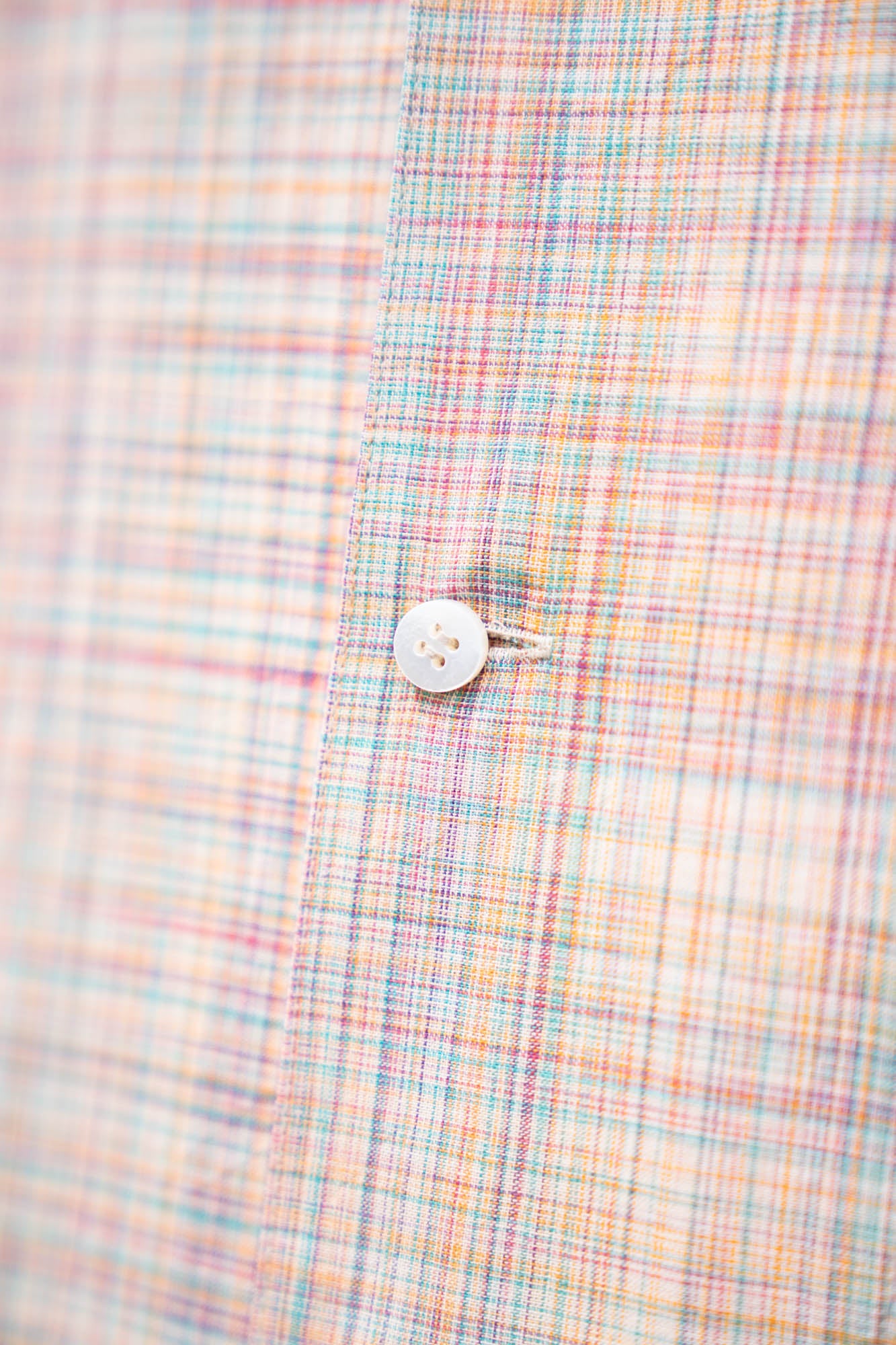 cotton ikat check shirt