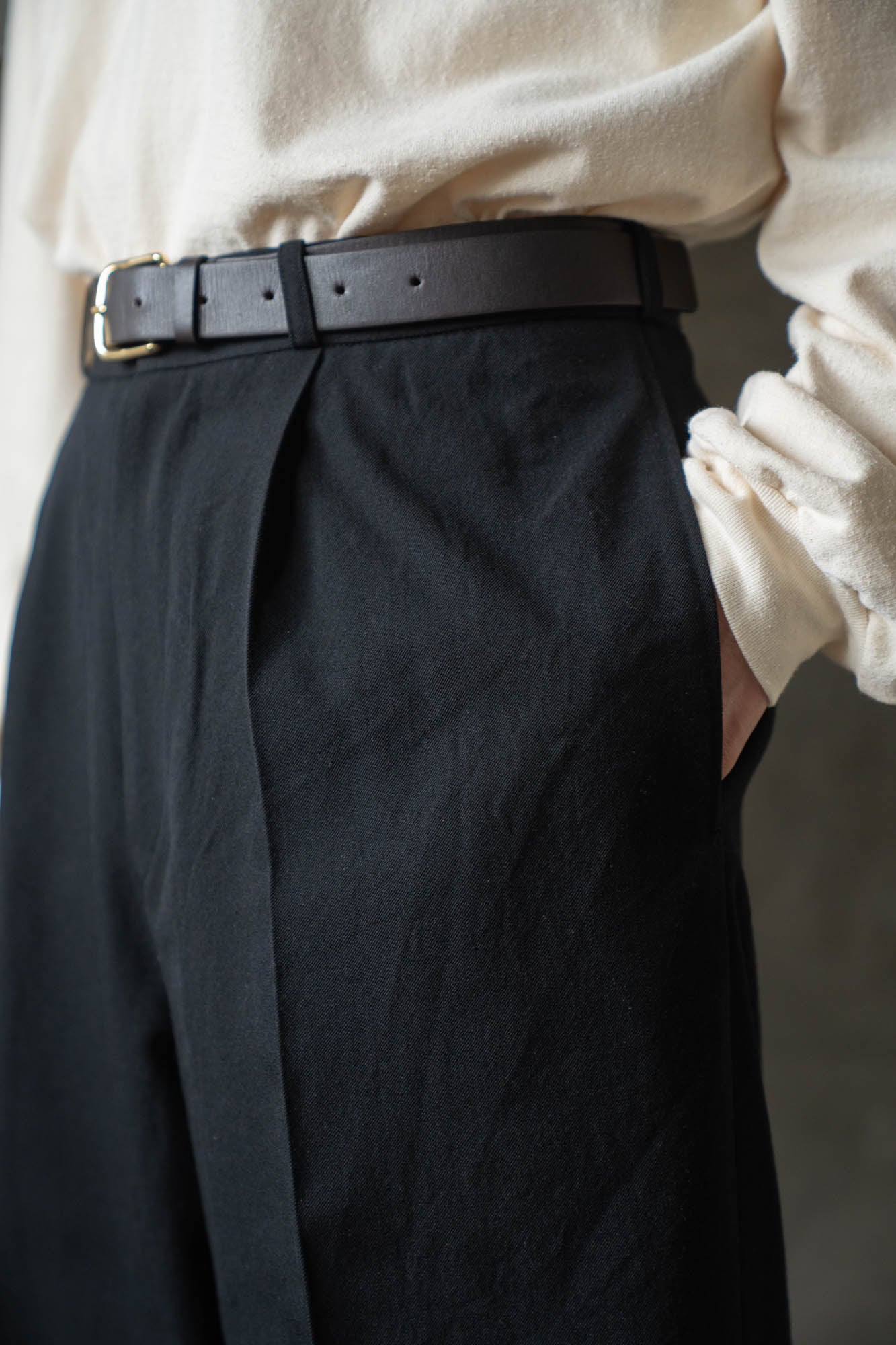 Wool Gabardine Trousers