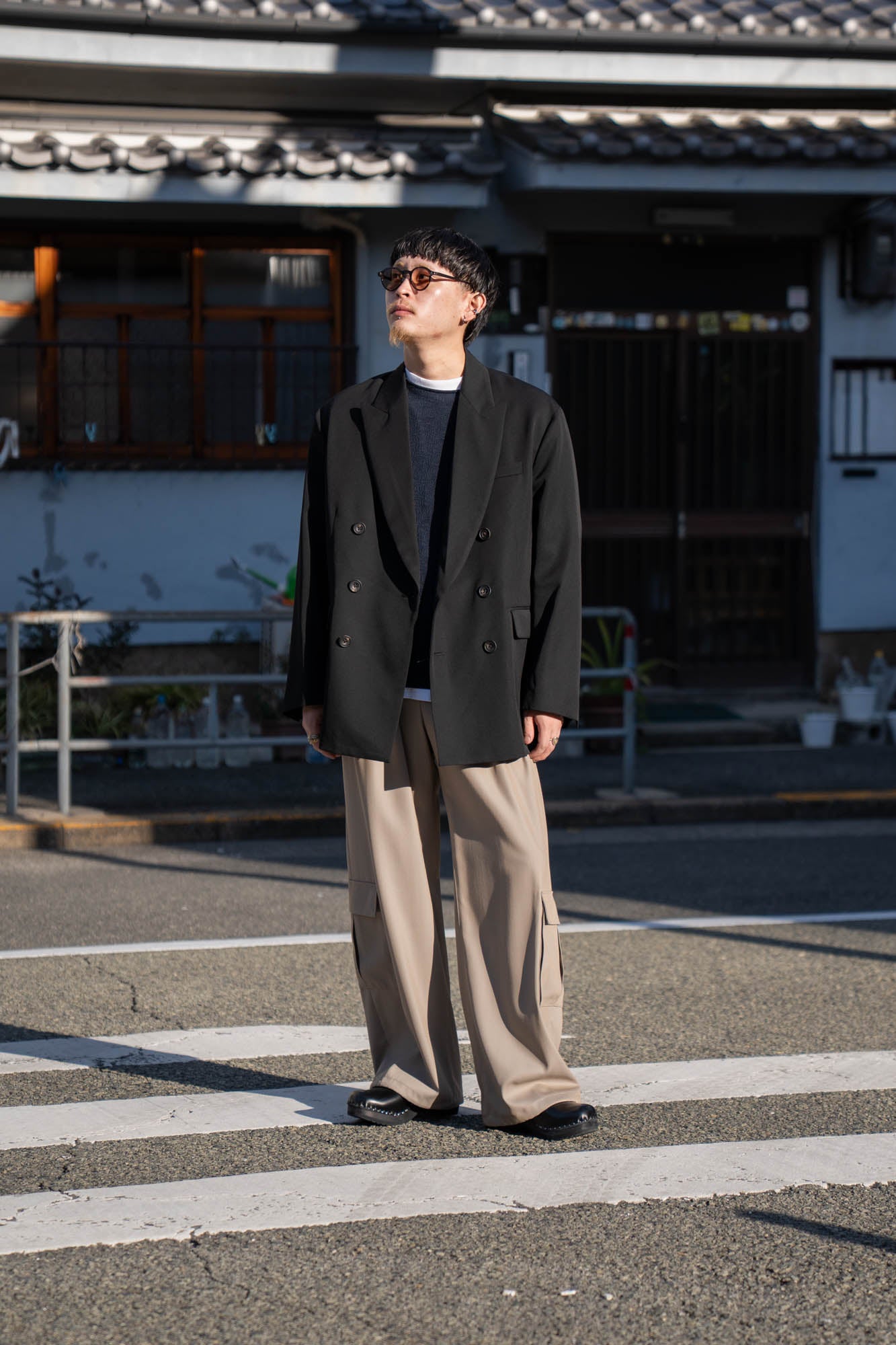 OVERSIZED DOUBLE BREASTED JACKET(ST.1411)