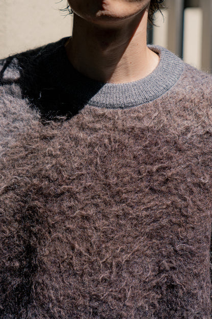 GRADATION MOHAIR KNIT LS