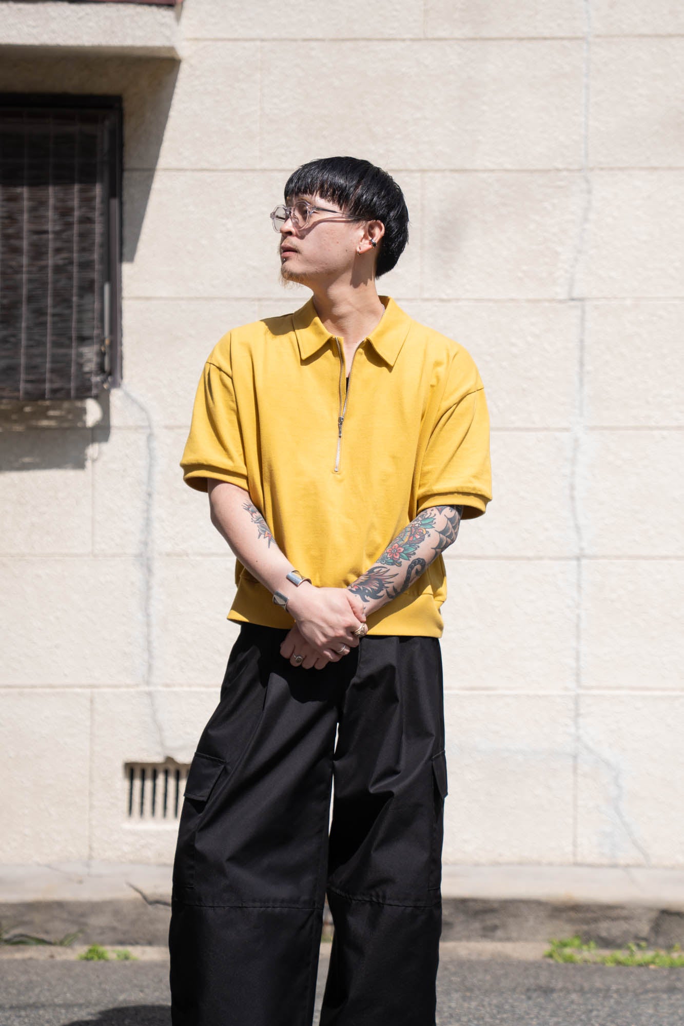 HALF ZIP JERSEY SHORT SLEEVE – sign | サイン