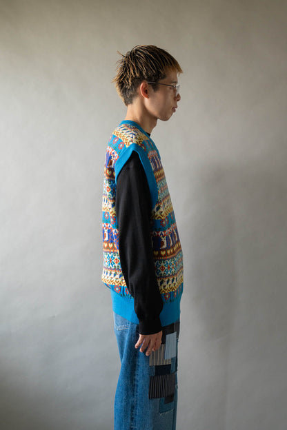 Jacquarded Slope Vest