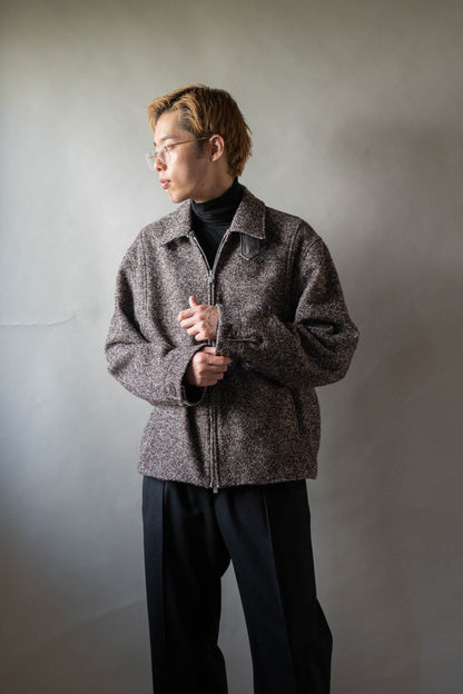 LOOP TWEED SEAM POCKET BLOUSON