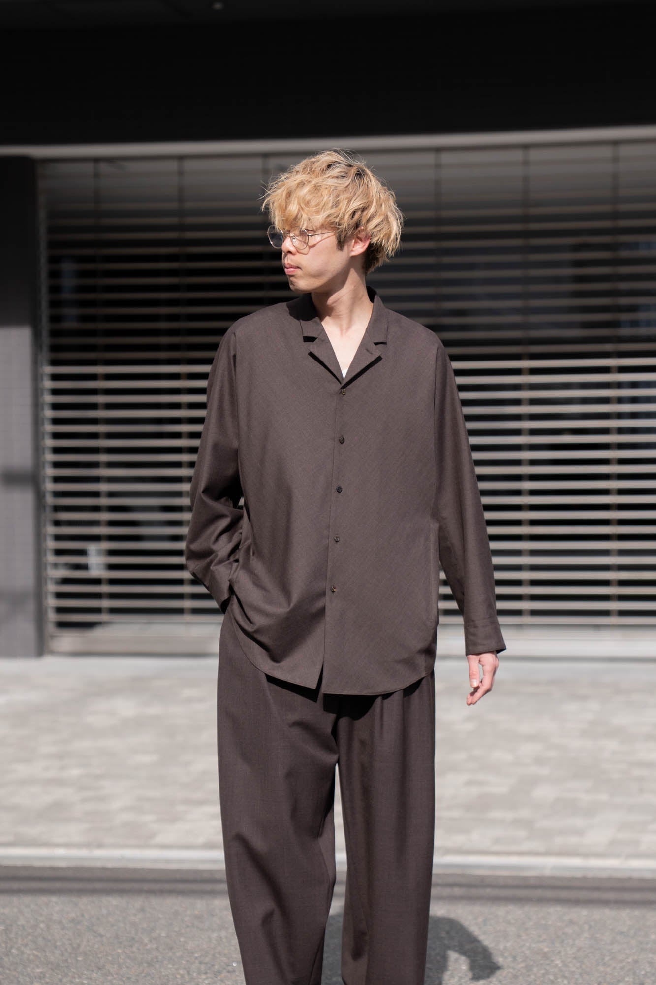 OVERCOAT Shirt Jacket コットン シルク シャツ Long Sleeve Shirt Jacket | シャツ OVERCOAT（オーバーコート）公式