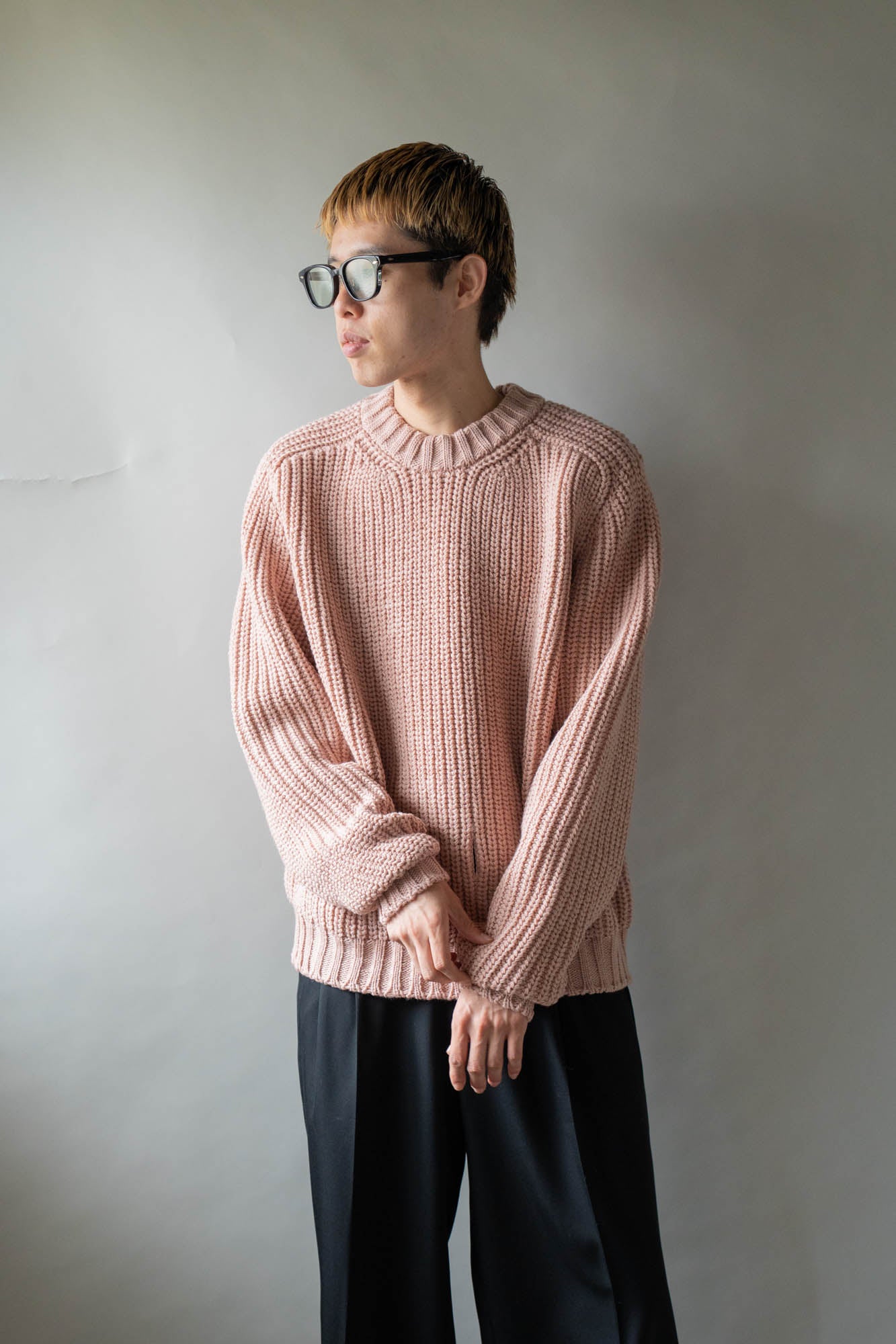 Belt. Slit Knit in Merinos d`Arles