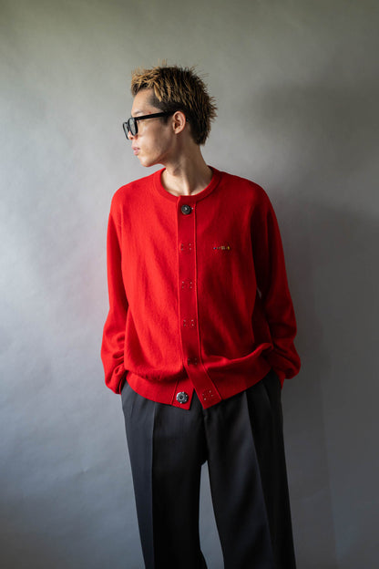 Wool knit cardigan for sign