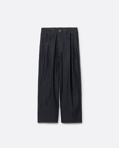 2TUCK WIDE DENIM PANTS -ENTASIS Mk-Ⅱ