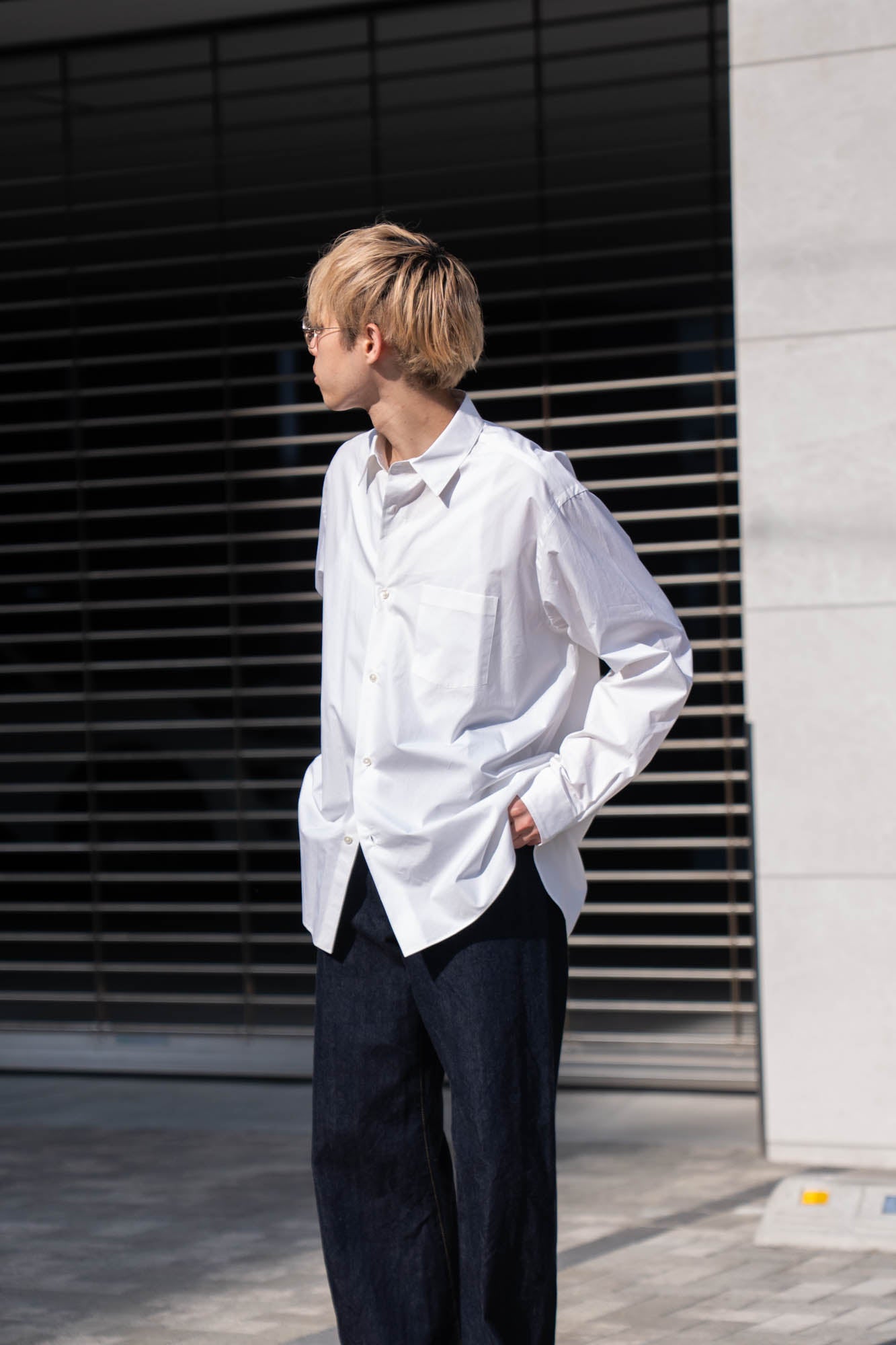SUVIN COTTON OVERSIZED REGULAR COLLAR SHIRT(ST.1491)