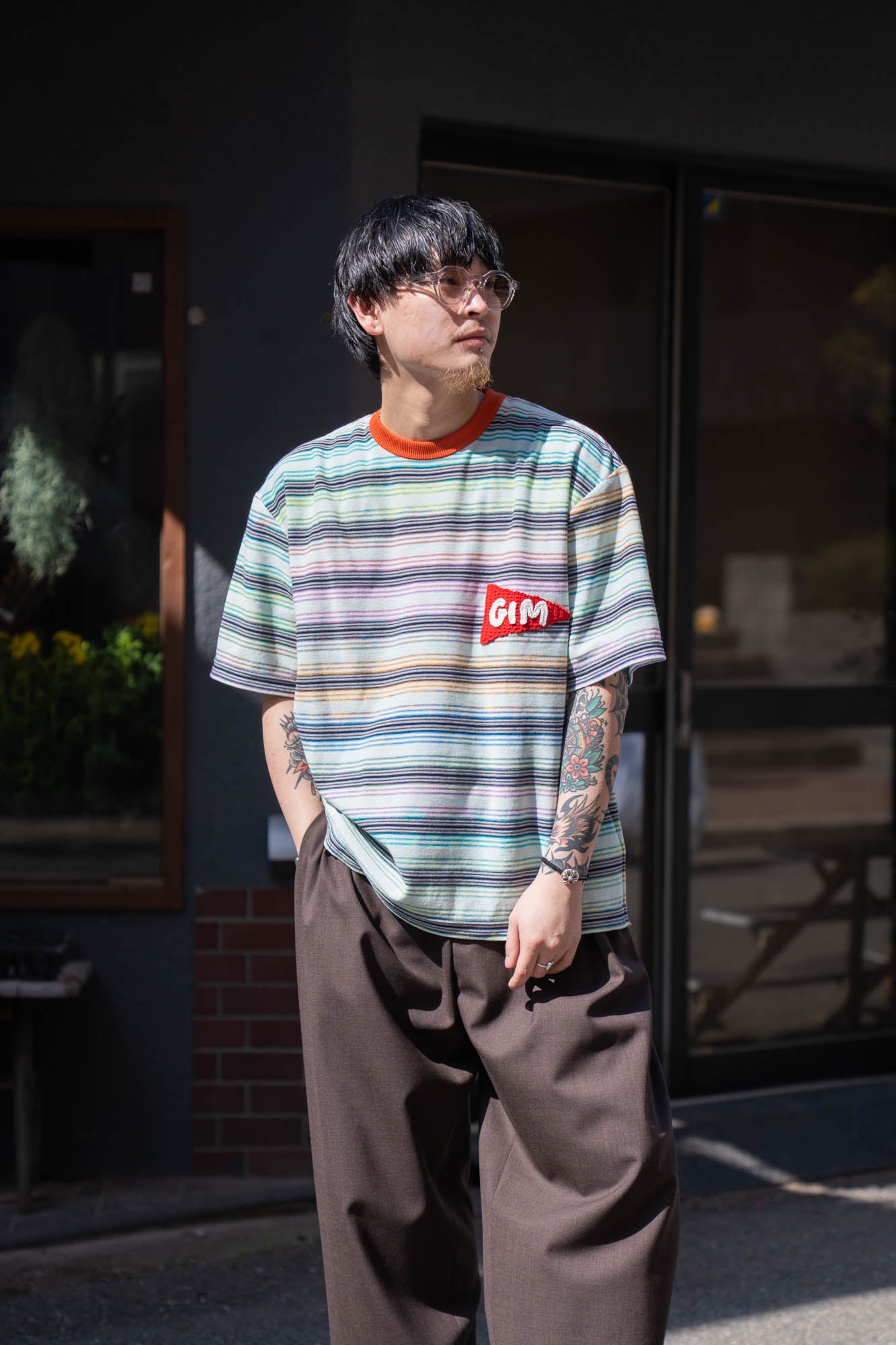 Border Knit Tee