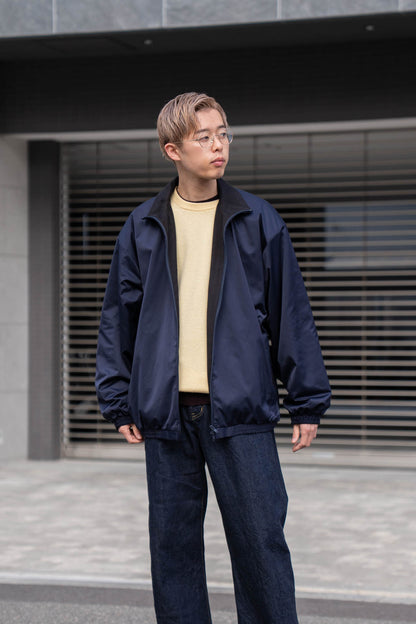 SILK-BACK STAND COLLAR ZIP JACKET(ST.1378)