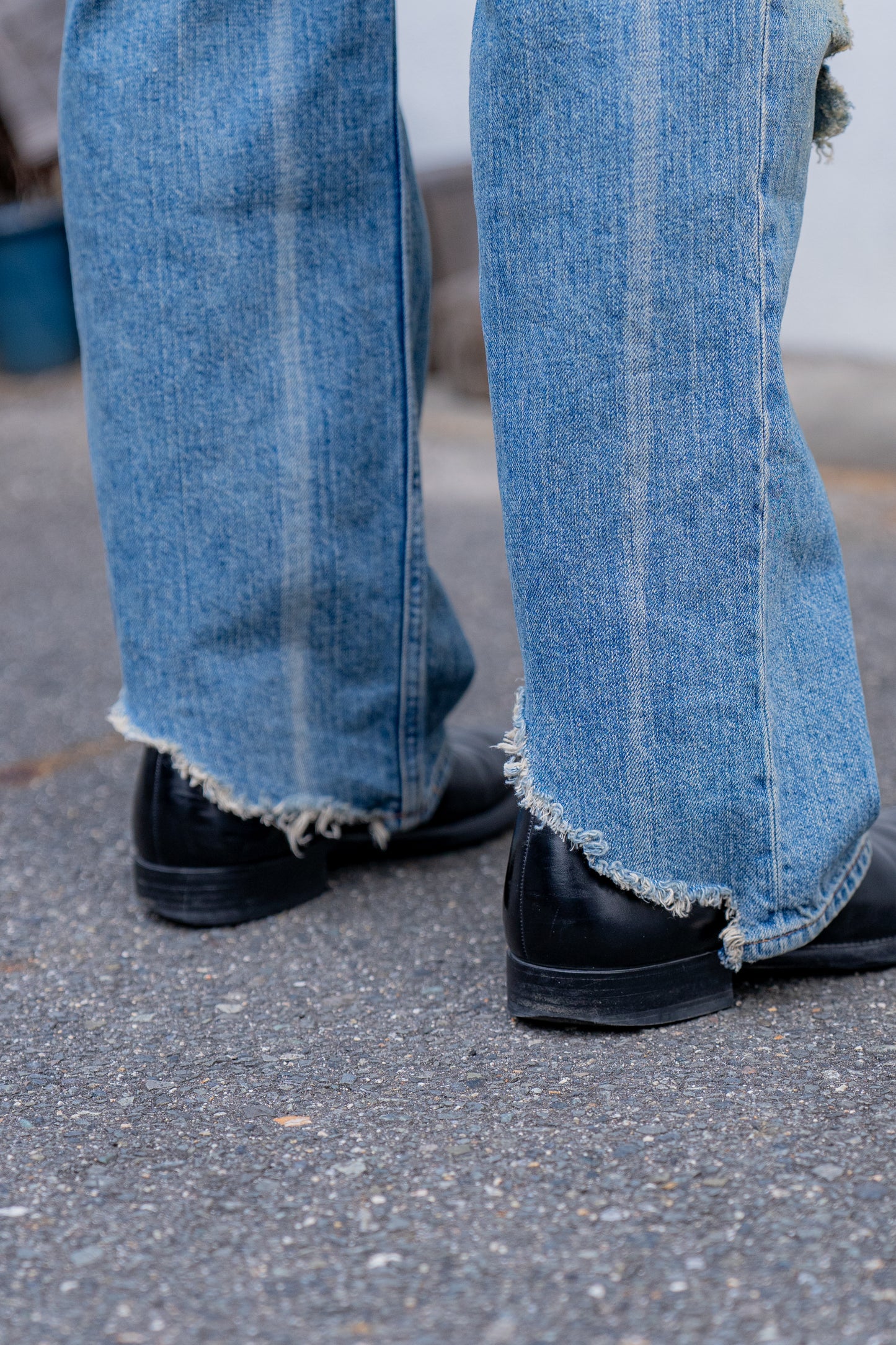 Organic Cotton Denim Pants*Crashed