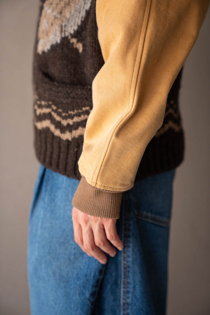 Combination cowichan sweater
