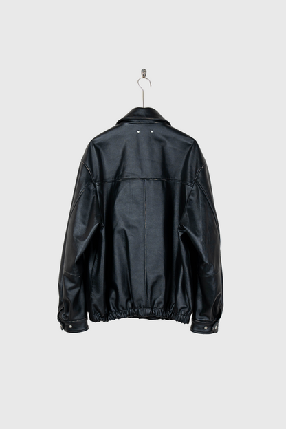 COW LEATHER VINTAGE ZIP JACKET(ST.1380)