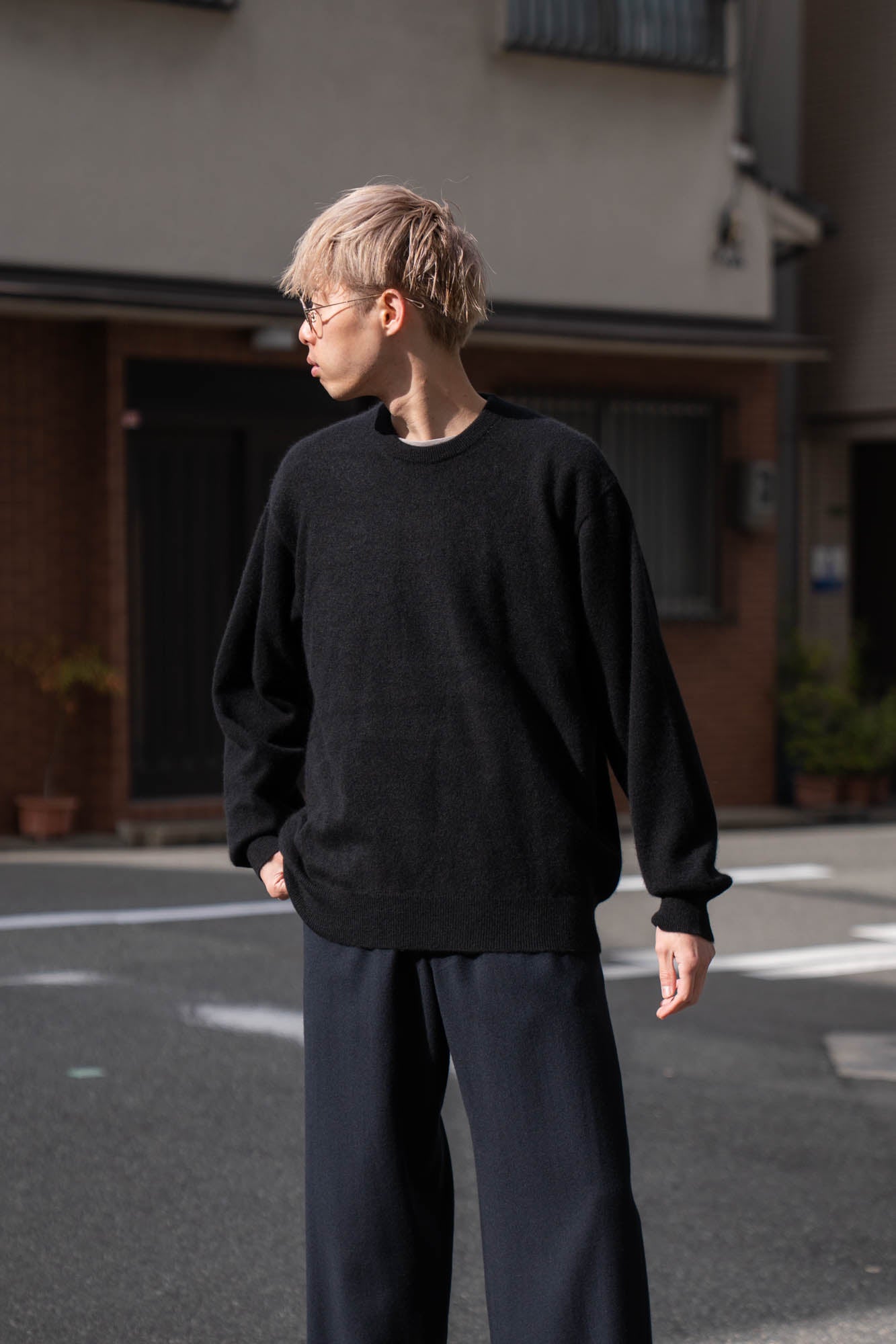 PURE CASHMERE KNIT CREW NECK LS(ST.1473) | ニット ssstein