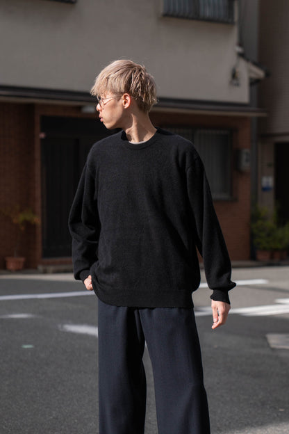 PURE CASHMERE KNIT CREW NECK LS(ST.1473)