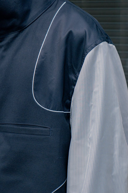 WOOL GABARDINE REVERSIBLE TRACK JACKET