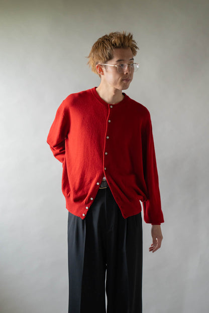 CASHMERE CREW NECK CARDIGAN .16