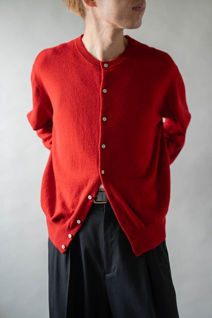 CASHMERE CREW NECK CARDIGAN .16