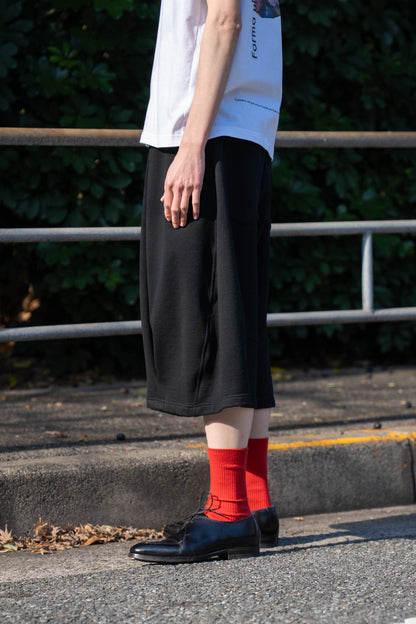 Pleated Balloon Sweat Shorts