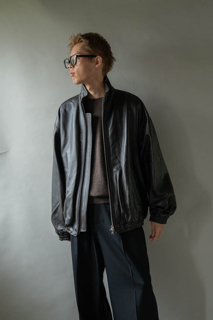 SHEEP LEATHER STAND COLLAR JACKET(ST.1553)