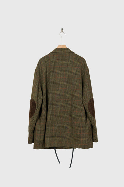 BRITISH TWEED OVERSIZED PEAK LAPEL JACKET(ST.1586)