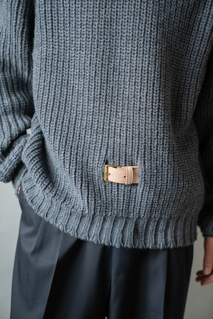 Belt. Slit Knit in Merinos d`Arles