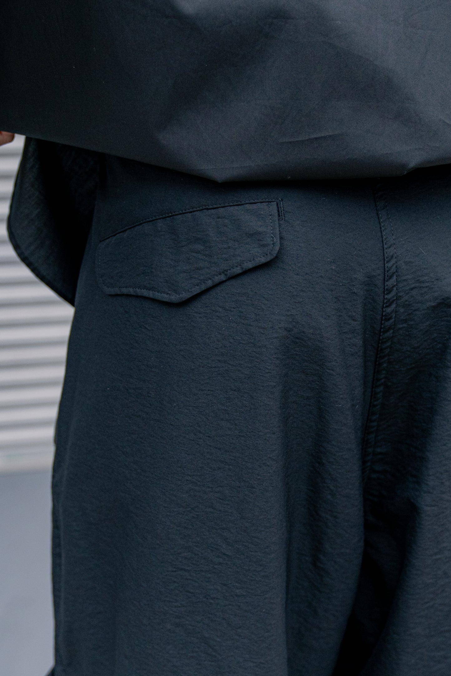 Wo/Ny poplin parachute pants