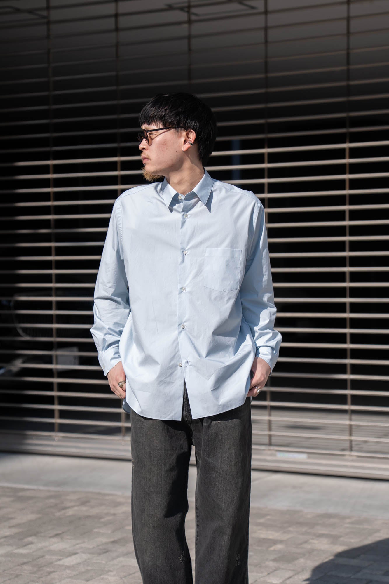SUVIN COTTON OVERSIZED REGULAR COLLAR SHIRT(ST.1491) | シャツ