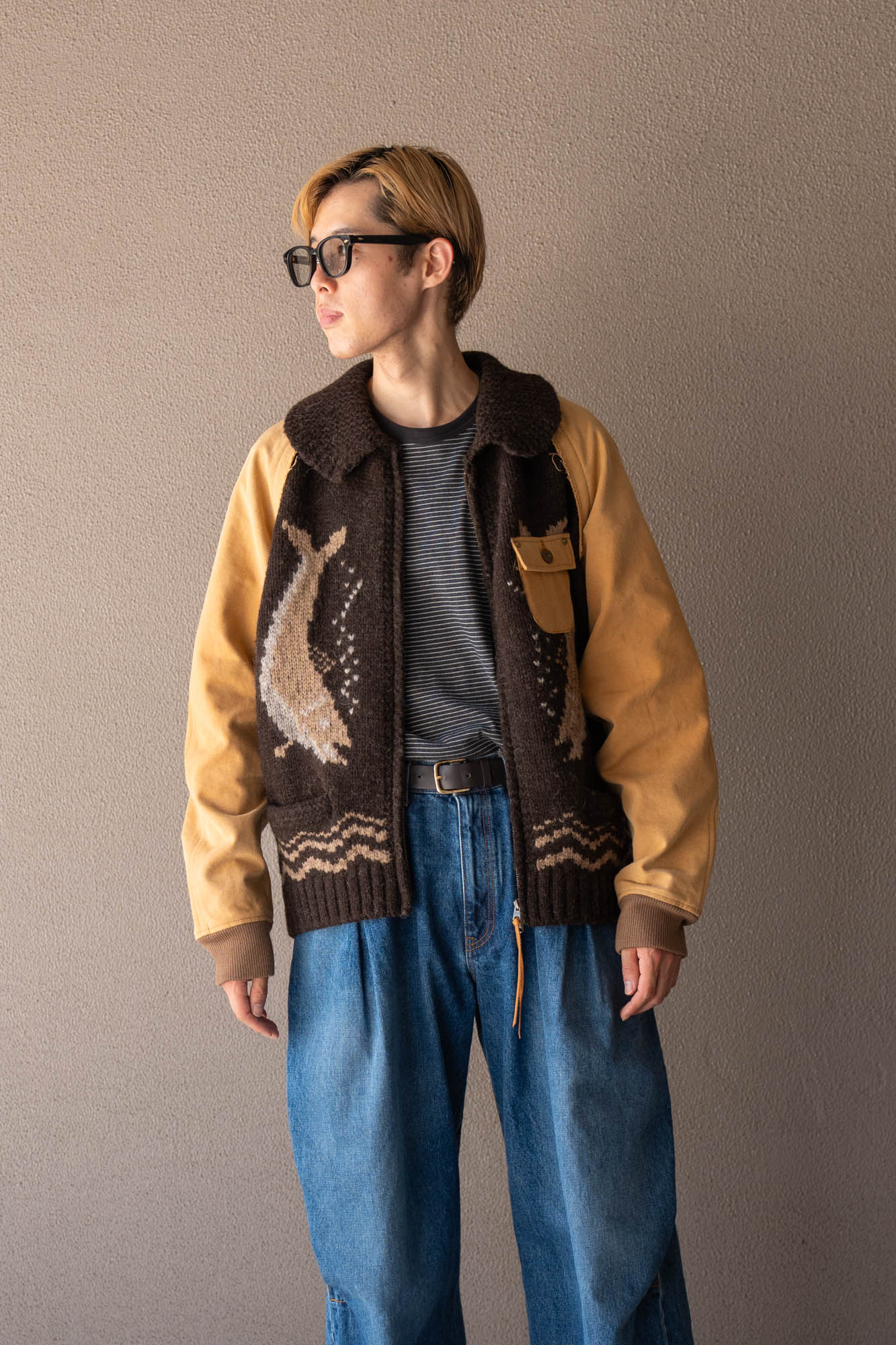 Combination cowichan sweater