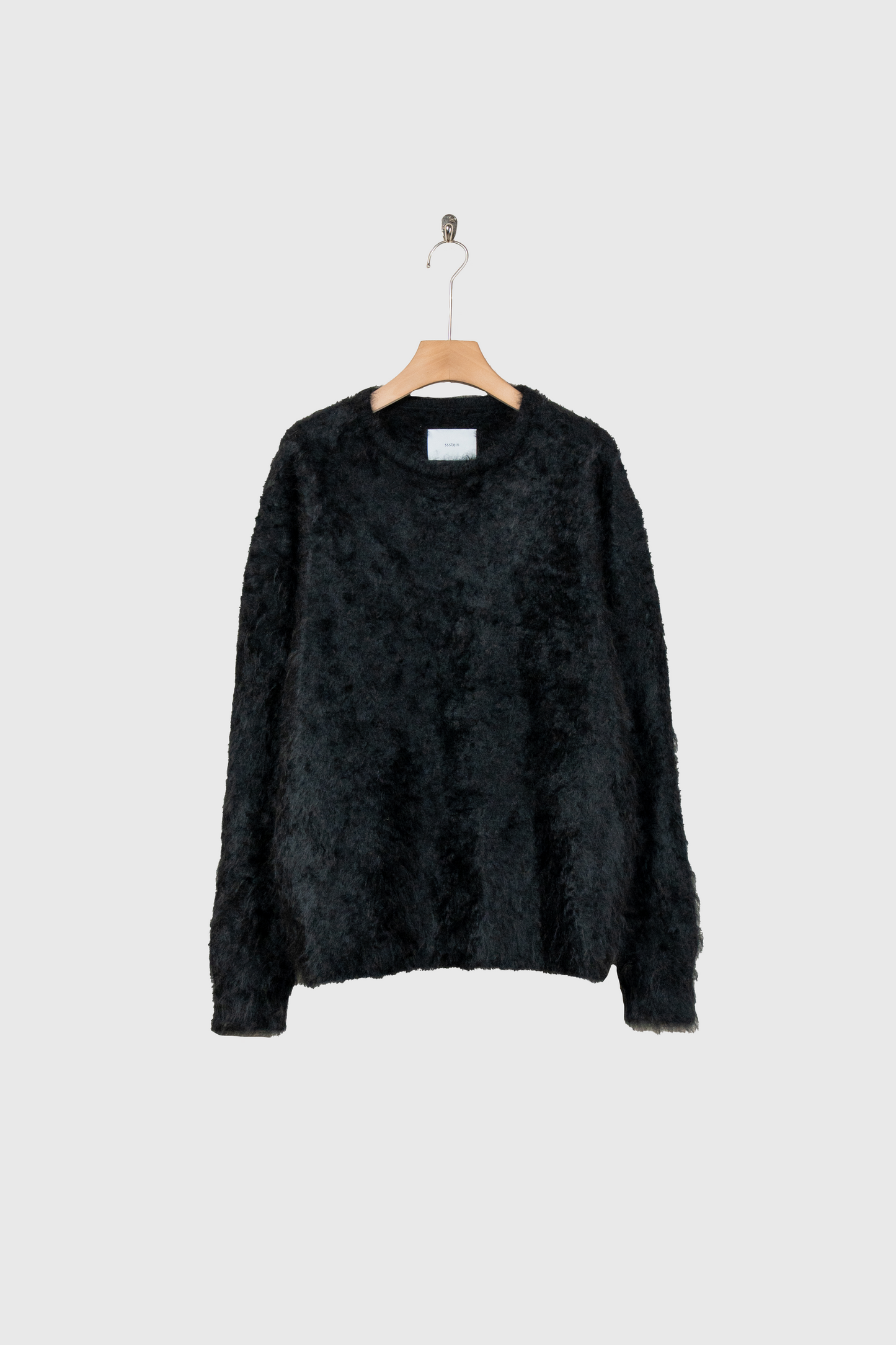 CASHMERE SHAGGY KNIT CREW NECK LS(ST.1307)