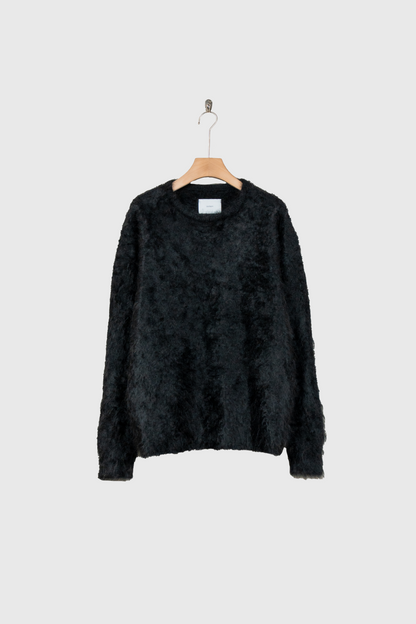 CASHMERE SHAGGY KNIT CREW NECK LS(ST.1307)