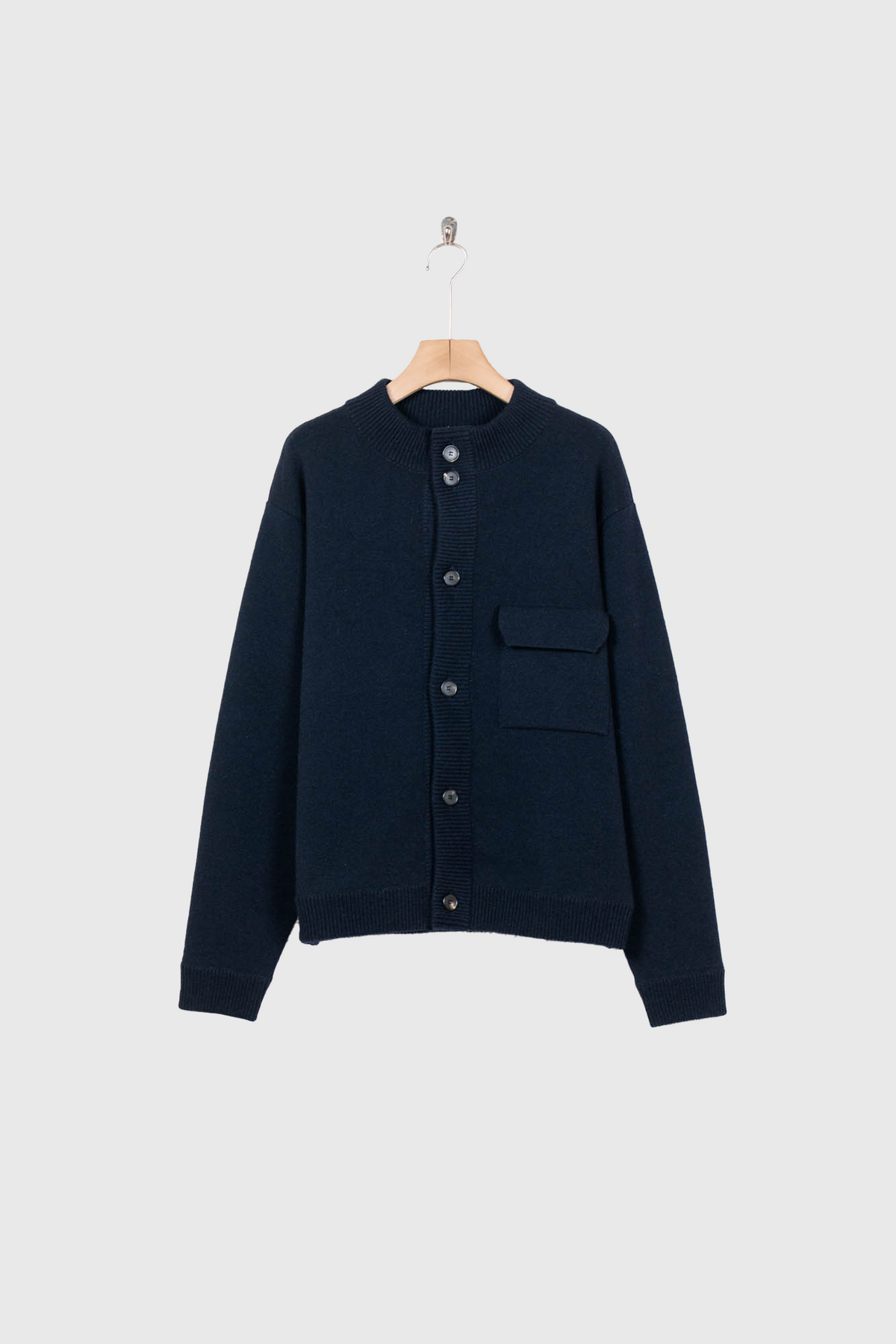 CREW NECK CARDIGAN