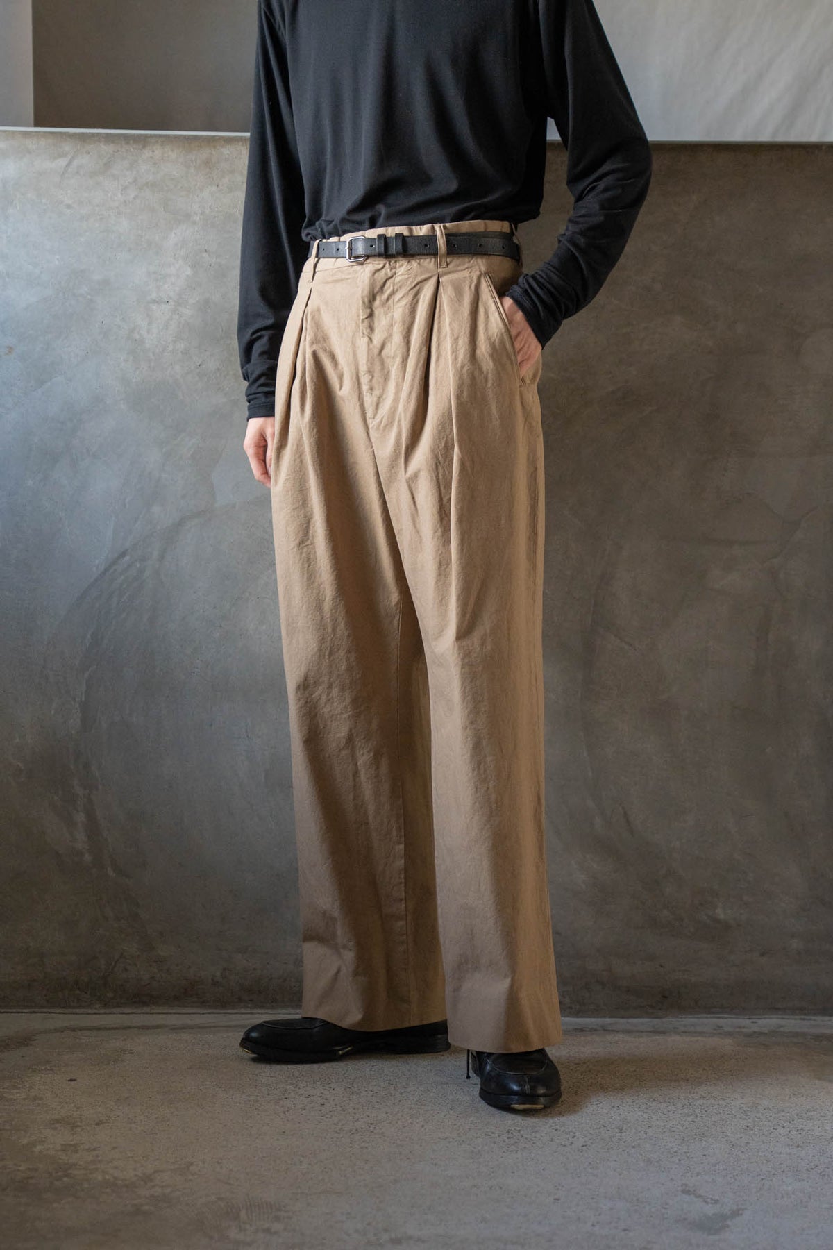 GD INVERTED PLEAT TROUSERS