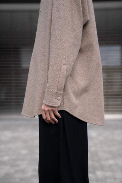 cashmere natural shirt