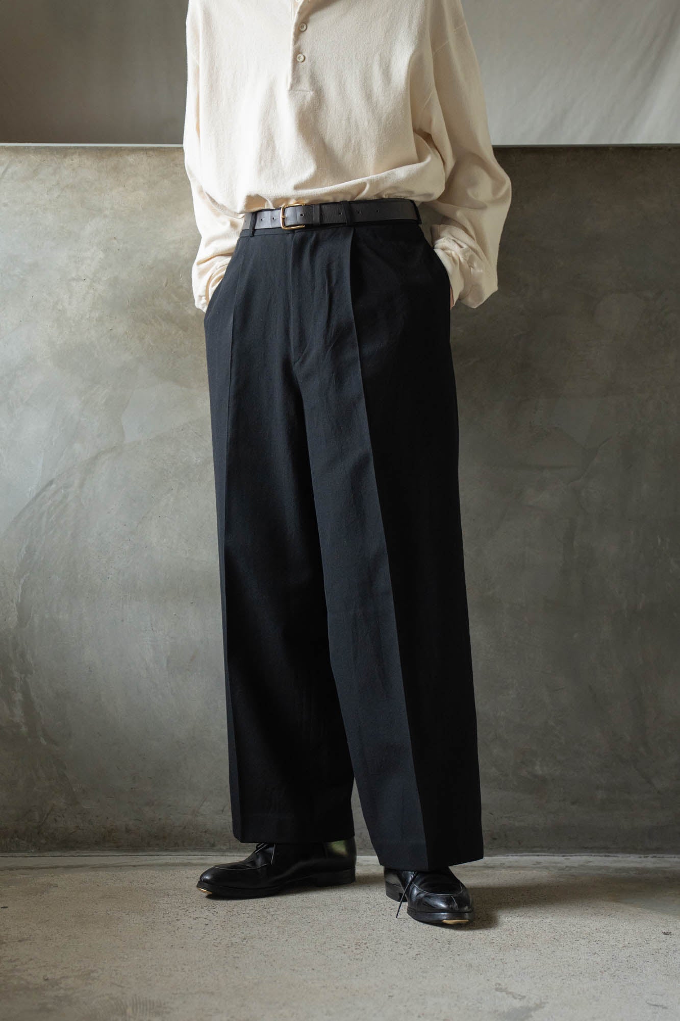 Wool Gabardine Trousers