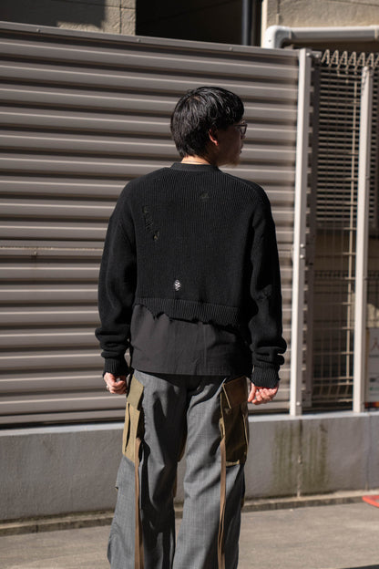 Destroyed Knit Cardigan