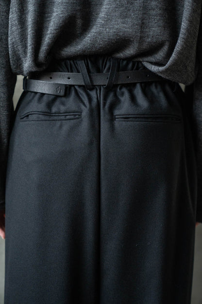 WOOL FLANNEL EASY WIDE TROUSERS(ST.1609)