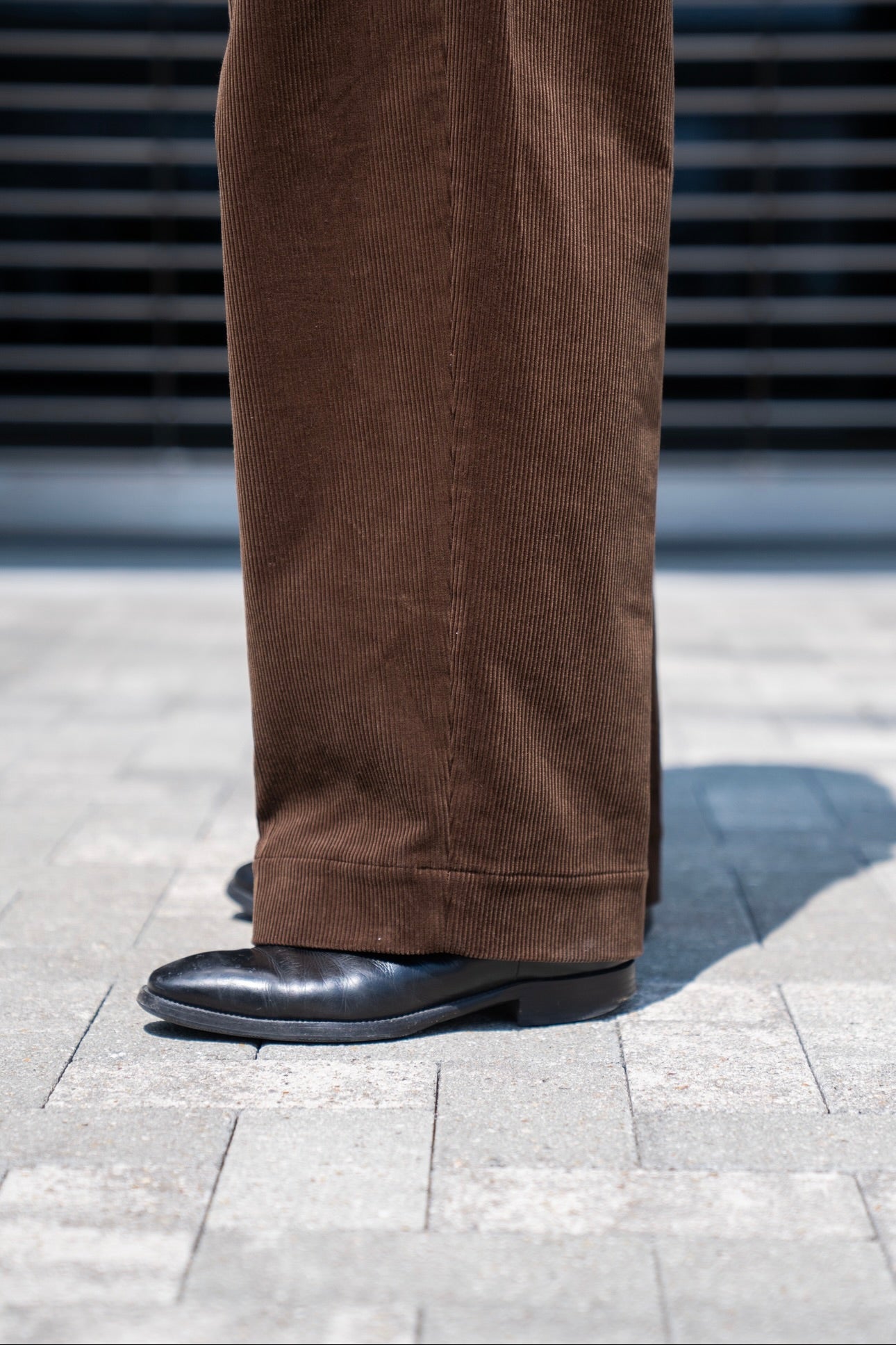 CORDUROY 2TUCK WIDE TROUSERS