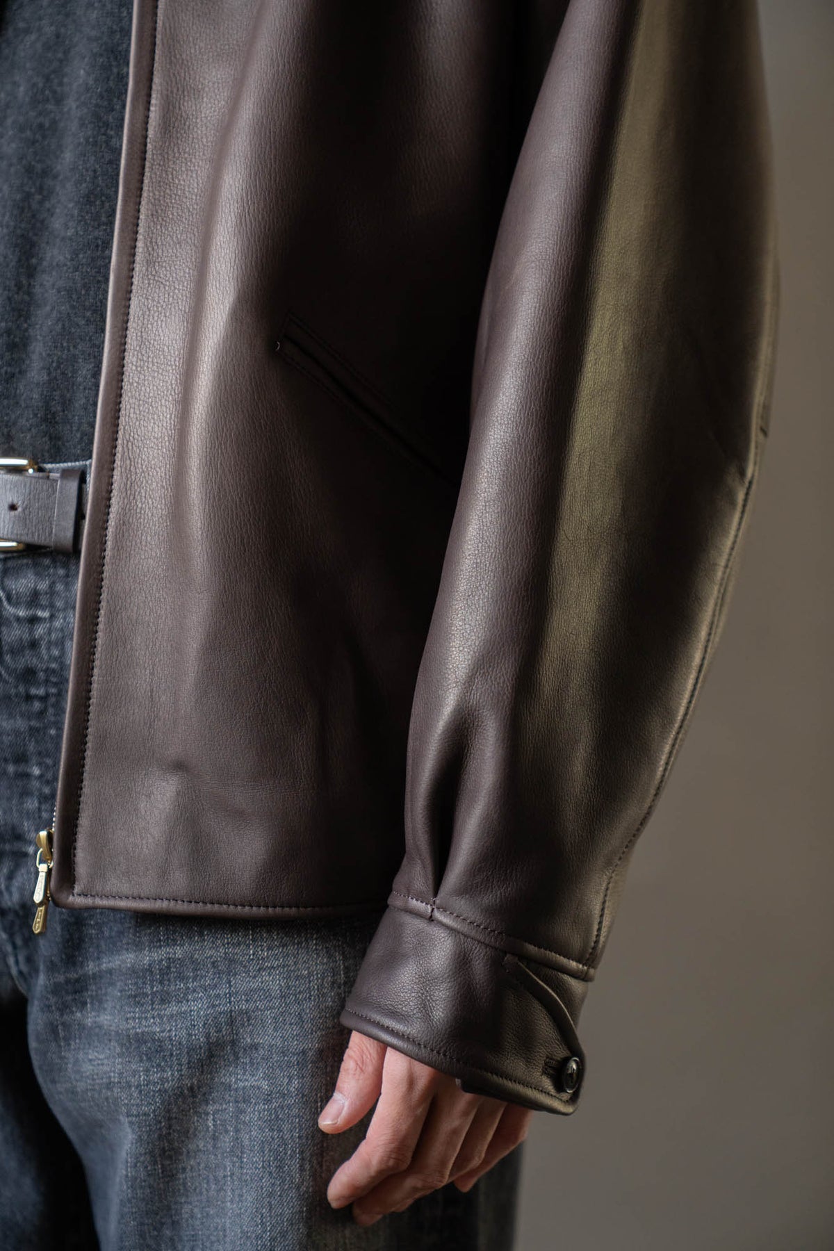 Steer Leather Racer Jacket