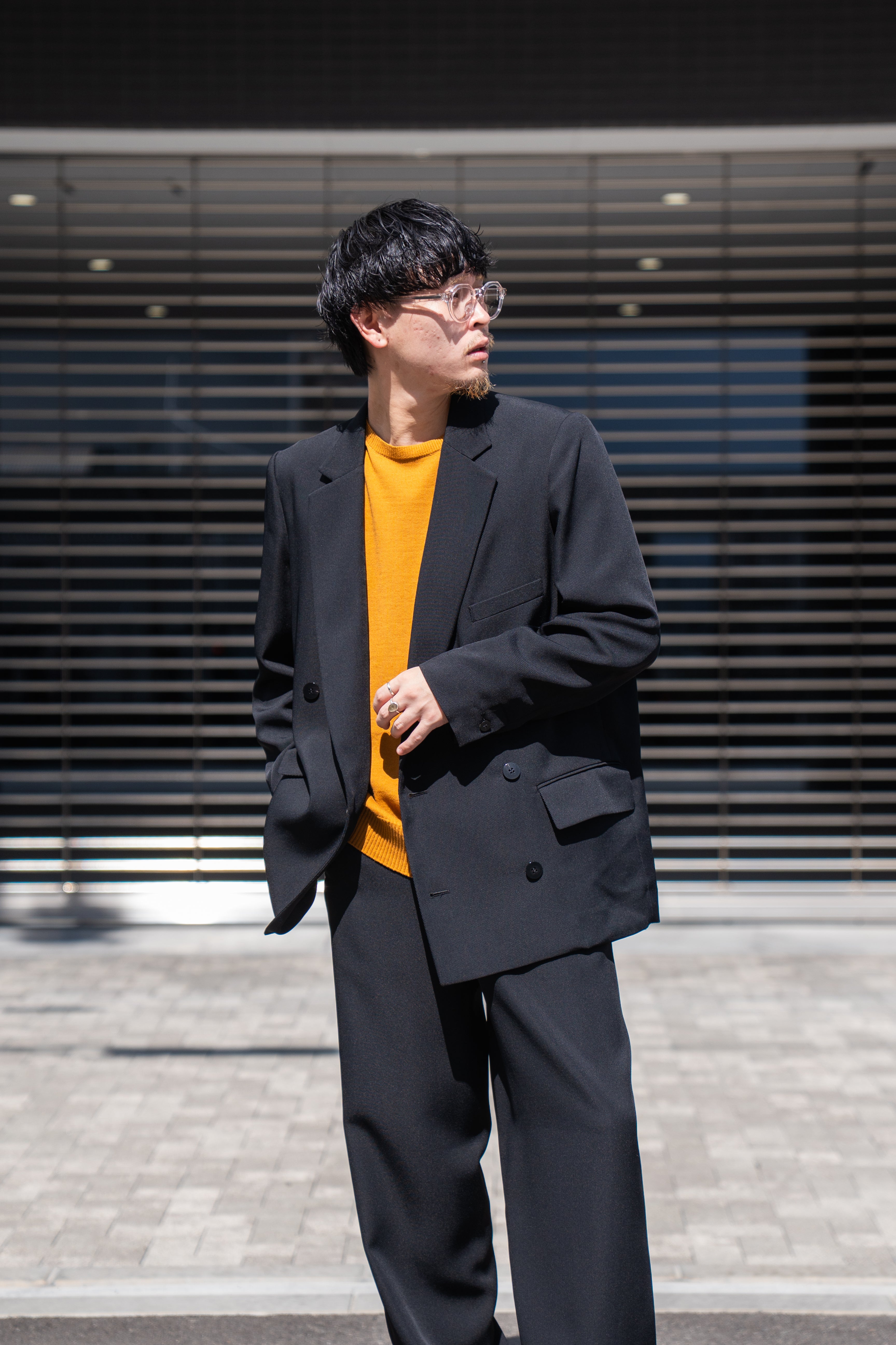 ジャケット・アウター N.M Thickened Double-Breasted Jacket U-BY EFFECTEN (ユーバイエフェクテン) double breasted over