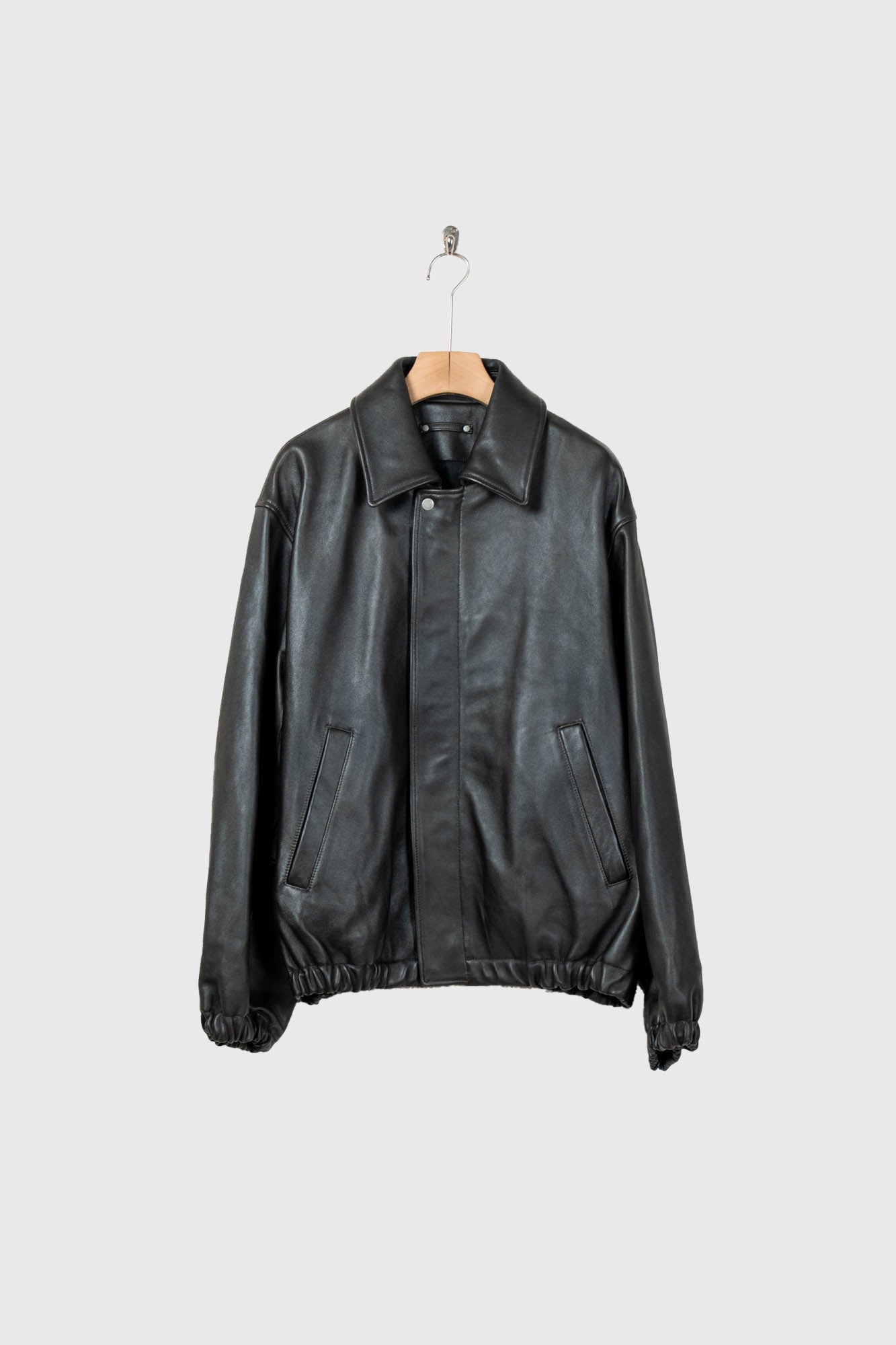 SHEEP LEATHER ZIP SHORT JACKET(ST.1555)