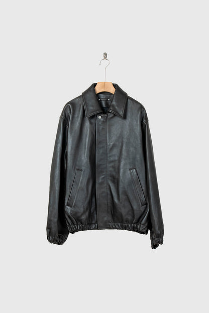 SHEEP LEATHER ZIP SHORT JACKET(ST.1555)