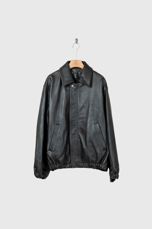 SHEEP LEATHER ZIP SHORT JACKET(ST.1555)