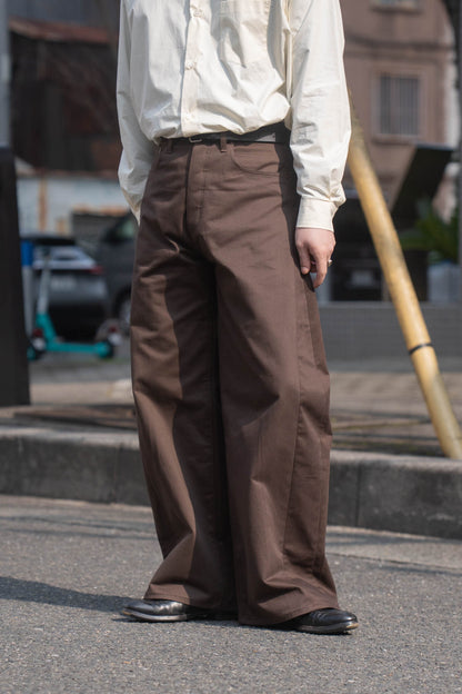 DEFORMATION WIDE COTTON PANTS(ST.1390)