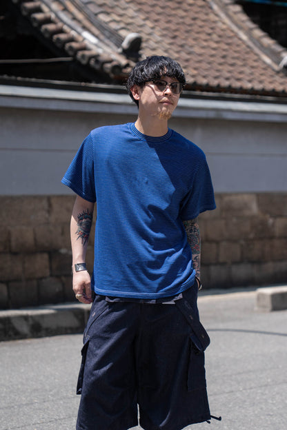 GARMENT DYED BORDER T-SHIRT