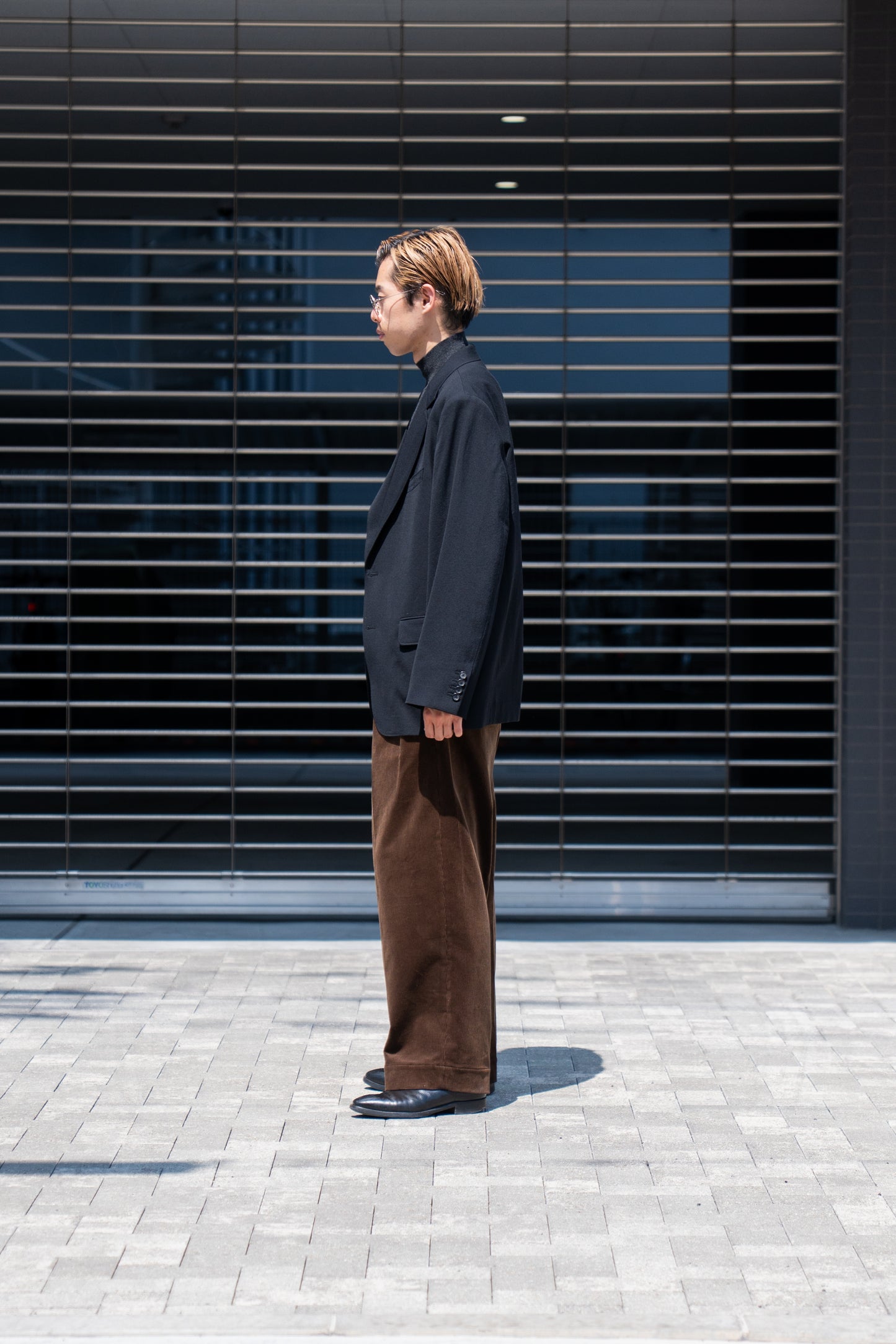 CORDUROY 2TUCK WIDE TROUSERS