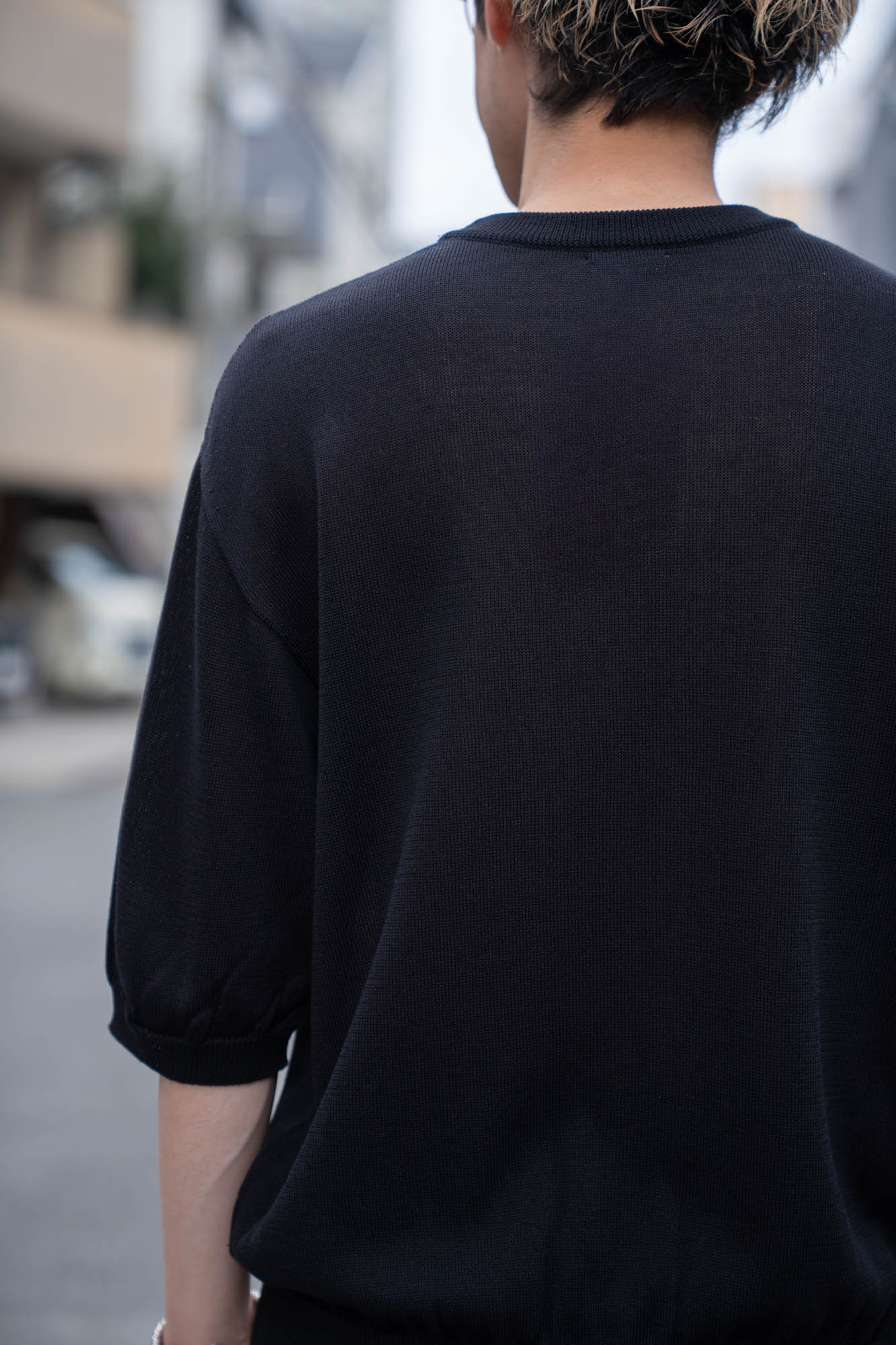 Wide knit T-Shirt