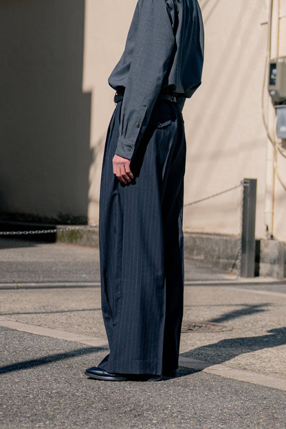 Pinstripe-pattern pants