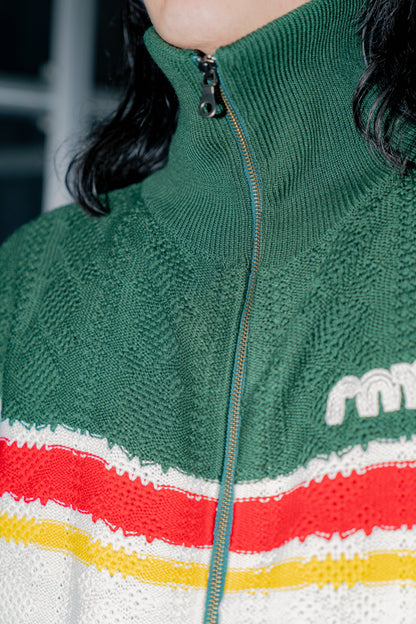 KNITTING TRACK JACKET